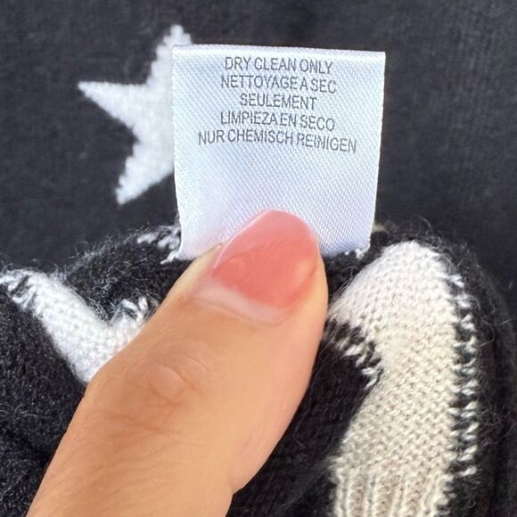 PRVLDG Threads of Privilege Full Zip Cashmere Star Print Cardigan Jacket XL - Picture 6 of 15